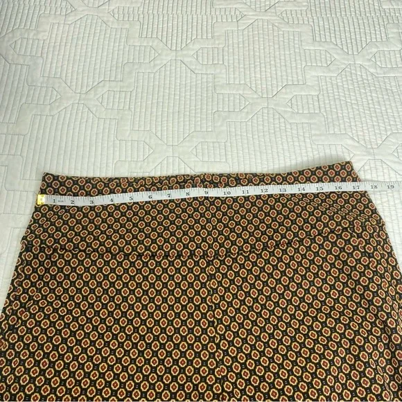 Cabi Dandy Kick Flare Crop High Rise Pants #4689 Size L Pull On Medallion Floral - Picture 13 of 14